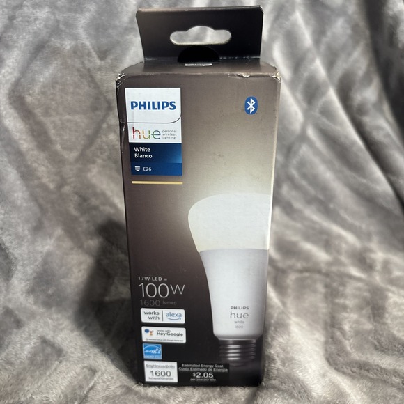 Philips Hue Smart 100W A21 LED Bulb White Light Control With Hue App - Picture 1 of 4